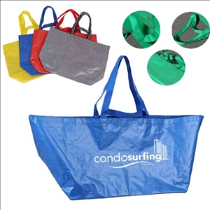 Eco-Friendly Waterproof Large Reusable PP-woven Shopping Bag Shoulder Bag Storage Handbag